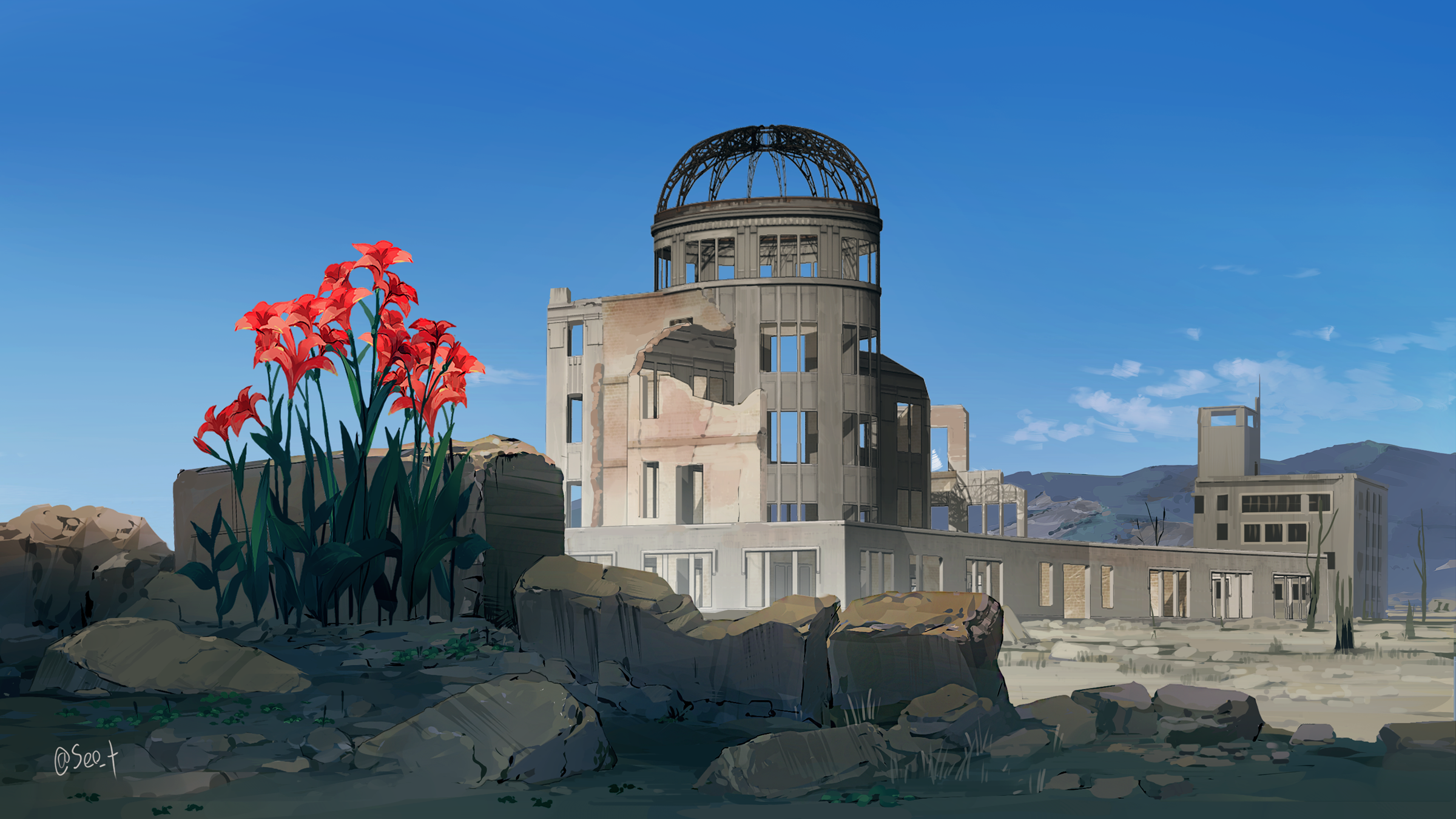 原爆ドーム～希望の花
